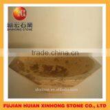 Indoor and Outdoor Used Deep Marble Stone Basin in Beige Stone thumbnail-4