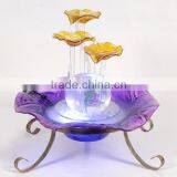 Cascading Glass Leaves Water Fountain for Tabletop thumbnail-4