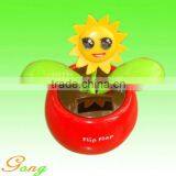 2014 Beautiful Plastic Solar Power Flower Pot For Livingroom