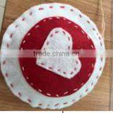 Felt Handmade Christmas Decoration/christmas Ornaments, Round thumbnail-2
