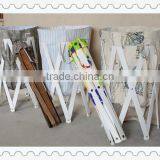 High Quality Round Home Foldable Laundry Storage Basket With Wood thumbnail-2