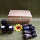 Upscale Recycled Decorative Discount Enjoyable Essential Oil Wooden Storage Box for 8 Small 5 ML Bottles With Hinges Wholesale thumbnail-4