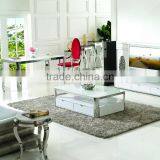 C365 Living Room Furniture Modern Glass Coffee Table Marble Coffee Table Mirrored Coffee Table thumbnail-4