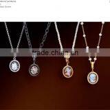 New Product 925 Sterling Silver Vintage Flower And Fairy Cameo Pendants Made in Italy P21 Cameo16mm thumbnail-1