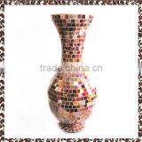 Luxury Gift Decoration Ruby Polished Single Art Footed Long Stem Flower Vases thumbnail-1