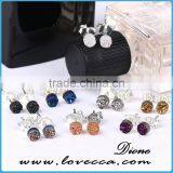 Simple Gold Earring Designs Natural Stone Druzy Earrings thumbnail-6