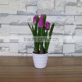 Plastic Artificial Tulip Flowers Bonsai for Home and Commercial Decoation thumbnail-2