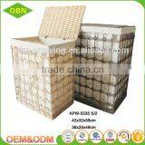 Wholesale Customized China High Quality Cheap Fabric Hole Weaving Vintage Hamper thumbnail-1