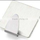 Square Adhesive Stainless Steel Hooks, Metal Pothook, Hangers