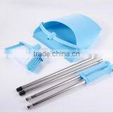 Candy Colour Demountable Plastic Broom Dustpan Cleaning Sets/long Handle Windproof Dustpan thumbnail-3