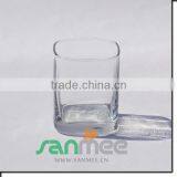 High Quality Pressed Square Glass Candle Holder thumbnail-1