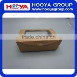 Disposable Brown Kraft Paper Fruit&salad Packing Box With PET Windows thumbnail-4