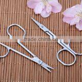 Stainless Steel Beauty Scissors Eyebrow Double Eyelid False Eyelashes Round Toe Safety Scissors Eyebrow Scissors Nose thumbnail-3