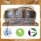 Three Bottle Jute Wine Cooler Bag for Sake Japanese Wine thumbnail-4