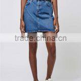 2016 Brand Design Women Denim Mini Skirts A Line Above Knee Blue Cheerleader Skirts thumbnail-4