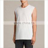 Factory Custom Your Own Design T Shirt Sleeveless In White thumbnail-3