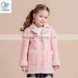 Winter Coat For Kids Micro Suede Outwear For Girl Childrens Clothing With Cashmere Lining thumbnail-2
