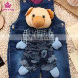 New Design Baby Jeans Cute Overalls Children Denim Overalls Baby Fashion Strap Jeans thumbnail-2