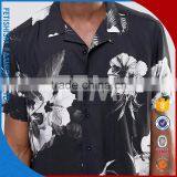 Cheapest Price OEM Service Wholesale Mens Black and White Printed Dress Shirts thumbnail-3