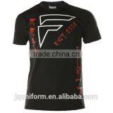 Manufacturer Custom Logo Print Black T Shirt Jersey Style t Shirt Men / Custom Style t Shirt