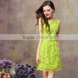 Latest Elegant Flower Lace Ladies Dresses Pictures thumbnail-1