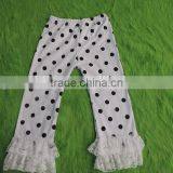 2017 Summer Lovely Baby Girls Lace Pants Little Cute Girls Lace Ruffle Polka Dot Capris thumbnail-1