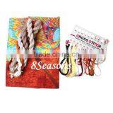 OEM Available Multicolor Flower Pattern Square Throw Pillow Cotton Embroidery Cross Stitch Needlework thumbnail-3