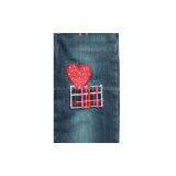 100% Cotton New Design Denim Jean Pant for Kids Girl. thumbnail-3