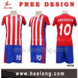 Healong Knitted Sublimation Wholesale Soccer Jerseys