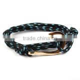 Anchor Rope Hook Shaped Charm Bracelet