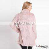 SJ018-02 100% Real Rabbit Animal Fur Shell Coats Both Side Furs thumbnail-2