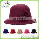 Best Selling New Fashion Ladies Popular Vintage Winter Party Flower Hats Fascinators Felt Womens Hats thumbnail-6