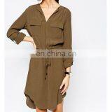 Moda Ropa Mujer Chiffon Shirt Dress With Elastic Band thumbnail-1