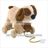 Quality Tug along toy cuddly dog plush for child