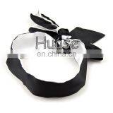 Sexy White & Black Long Blindfold, Satin Blindfold Satin Tie thumbnail-5
