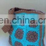 Tote bag,crochet bag,crossbody bag,turquoise spring handbag