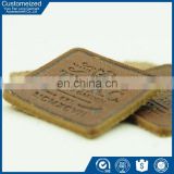 Hot selling FL series metal leather patch for clothing