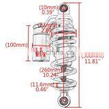 240mm 260mm Universal Damping Stabilizer Motorcycle Shock Absorber Adjustable Shock Absorber For Honda MSX125 MSX 125 SF thumbnail-6