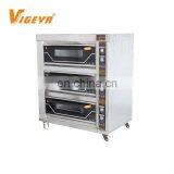 3 Deck 6 Tray Commercial Electric Bread Pizza Industrial Baking Oven For Bakery thumbnail-2