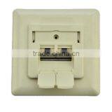 Outlet With Dual STP Cat5e Jack With Double Port thumbnail-1
