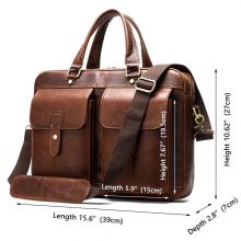 leather durable briefcase