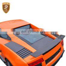 For Lambor Gallardo 2004-2006 LP550/LP560 Carbon Fiber Material Rear Engine Trunk Cover Hood Bonnet Vents Strips thumbnail-1