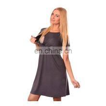 Fashion Casual Short Sleeves Slim Fit Design Breastfeeding Clothes Gym Women Breastfeeding And Maternity Clothes 2020 Tops