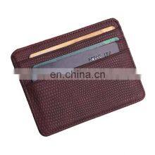 Fashion Women Lichee Pattern Bank Card Wallet Holder Package Coin Bag Card Holder Phone Travel Leather Men Wallets Credit Card thumbnail-2