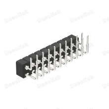 Dnenlink 2.54mm Machined Pin Female Header Dual Row H3.00mm Right Angle DIP
