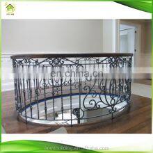 Customized Interior Wrought Iron Staircase Balcony Railings Designs thumbnail-5