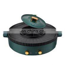 Smokeless Commercial Teppanyaki Mini Hotpot Bbg Sandwich Round Electric Salamander Grill thumbnail-5