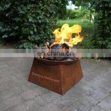 China Factory Outdoor Corten Steel Fire Pit 80cm Diameter Weathering Steel Fire Pit Bowl Indoor Fire Bowls thumbnail-4