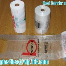 100% Biodegradable And Compostable T-Shirt Bags/Vest Carrier PE Plastic Bag, Vest Carrier Plastic T-Shirt Shopping Bag thumbnail-2