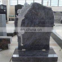 Angel Carving Bahama Blue Granite Tombstones and Monuments thumbnail-5